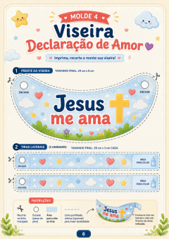 Molde de viseira incluído no kit